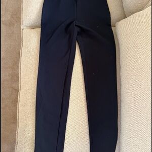 Classic Navy Blue Slim Dress Pants